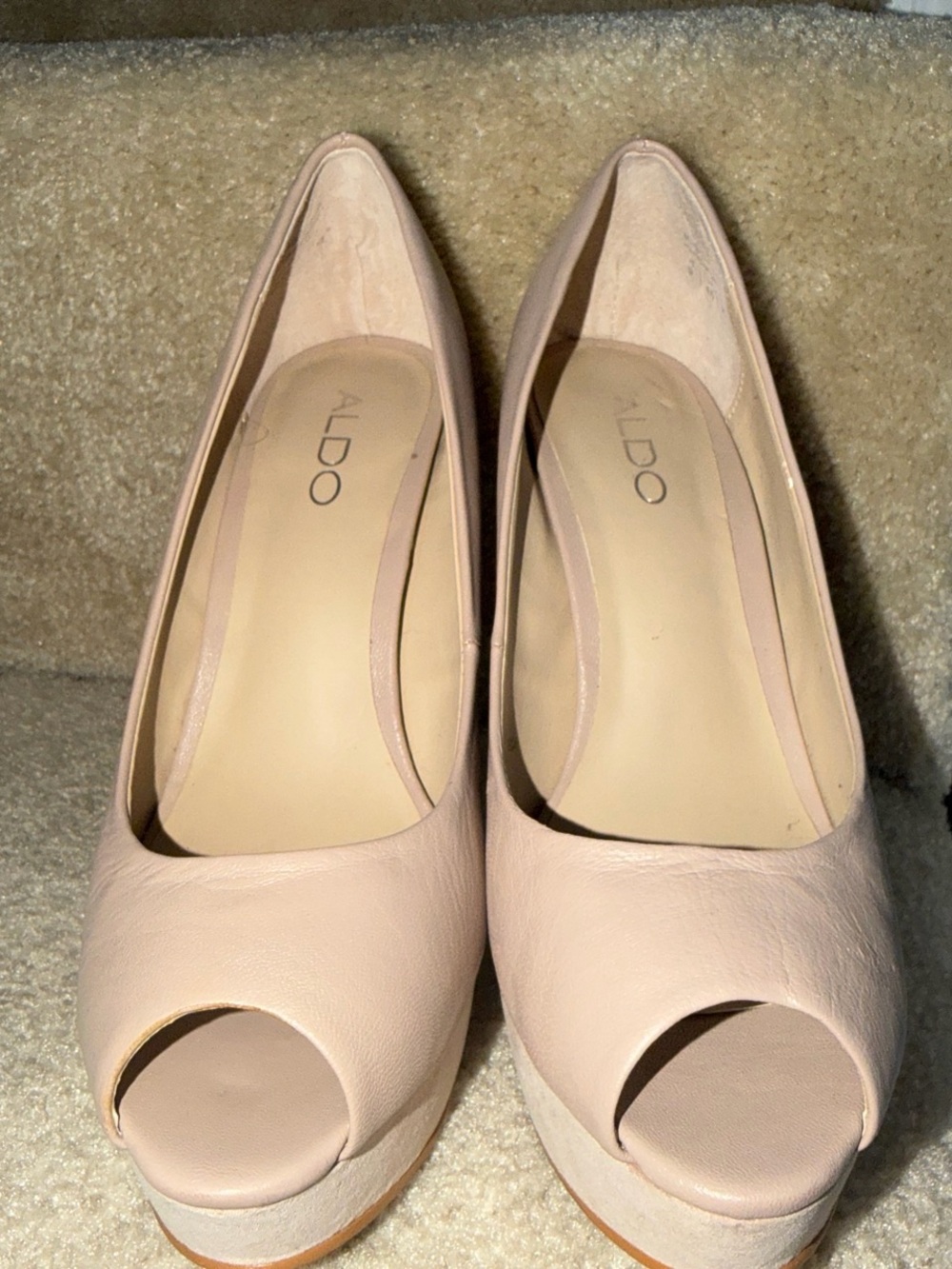 Aldo Crystal-Embellished Blush High Heel Pumps - Picture 2 of 6